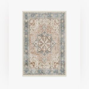 Ruggable Kamran Coral Flatwoven Rug & Rug Pad NEW 4x6